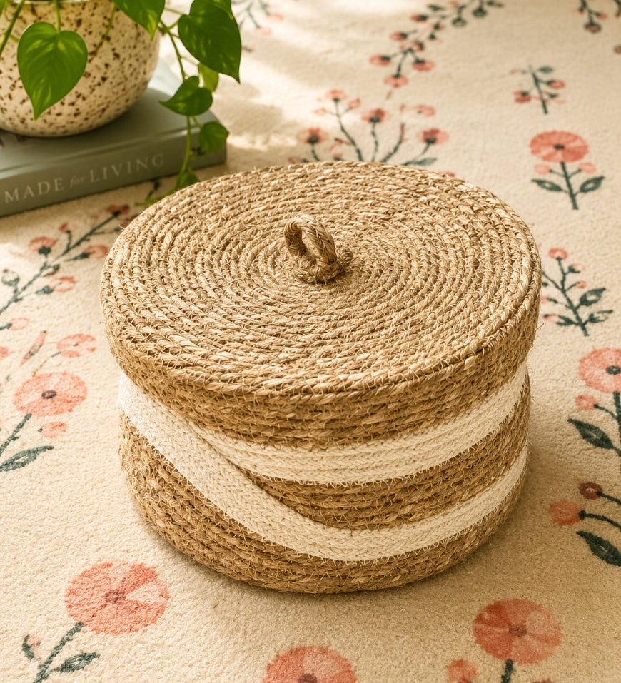 Jute Round Basket