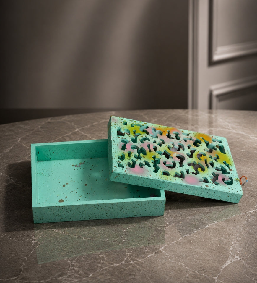 Luxury Green Wooden Box