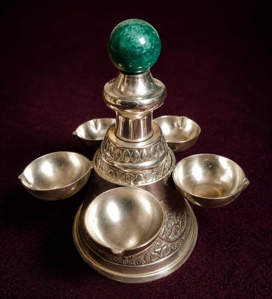 Panchmukhi Brass Diya
