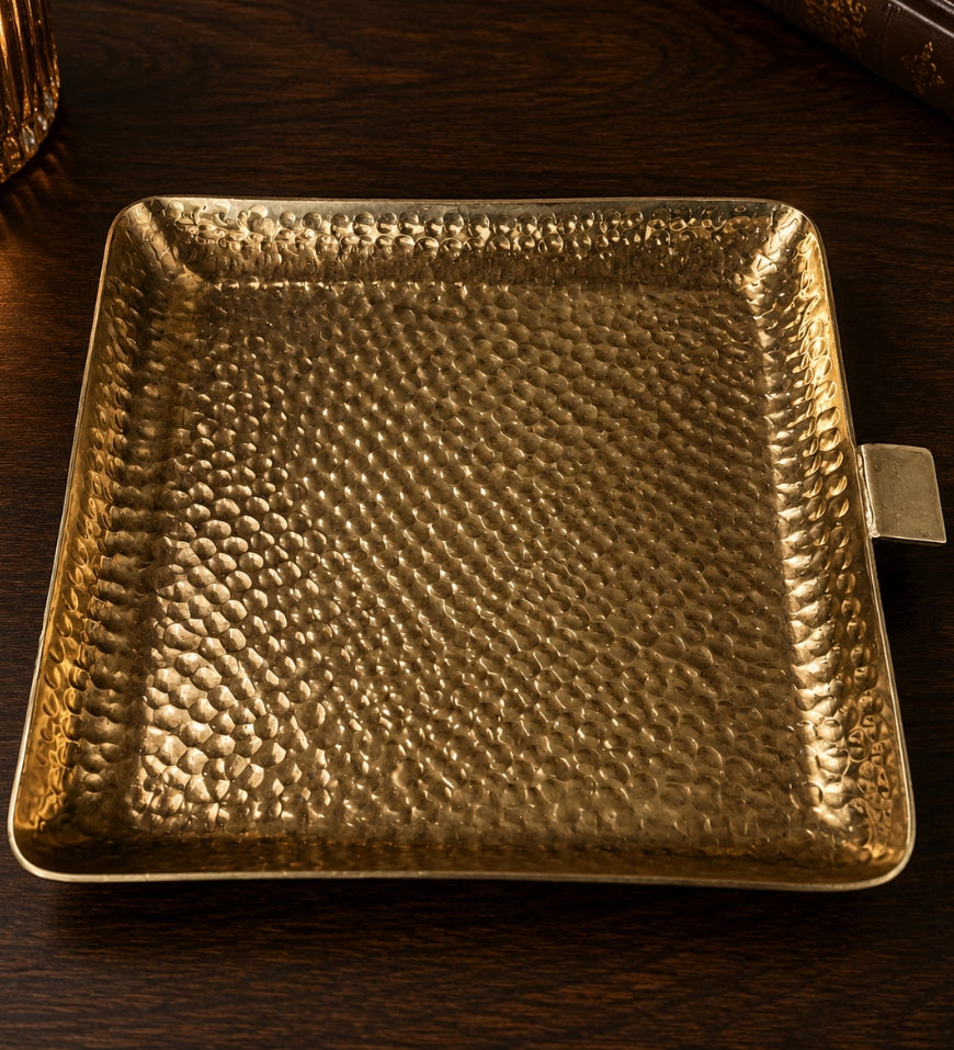 Agate Hammered Decorative Tray