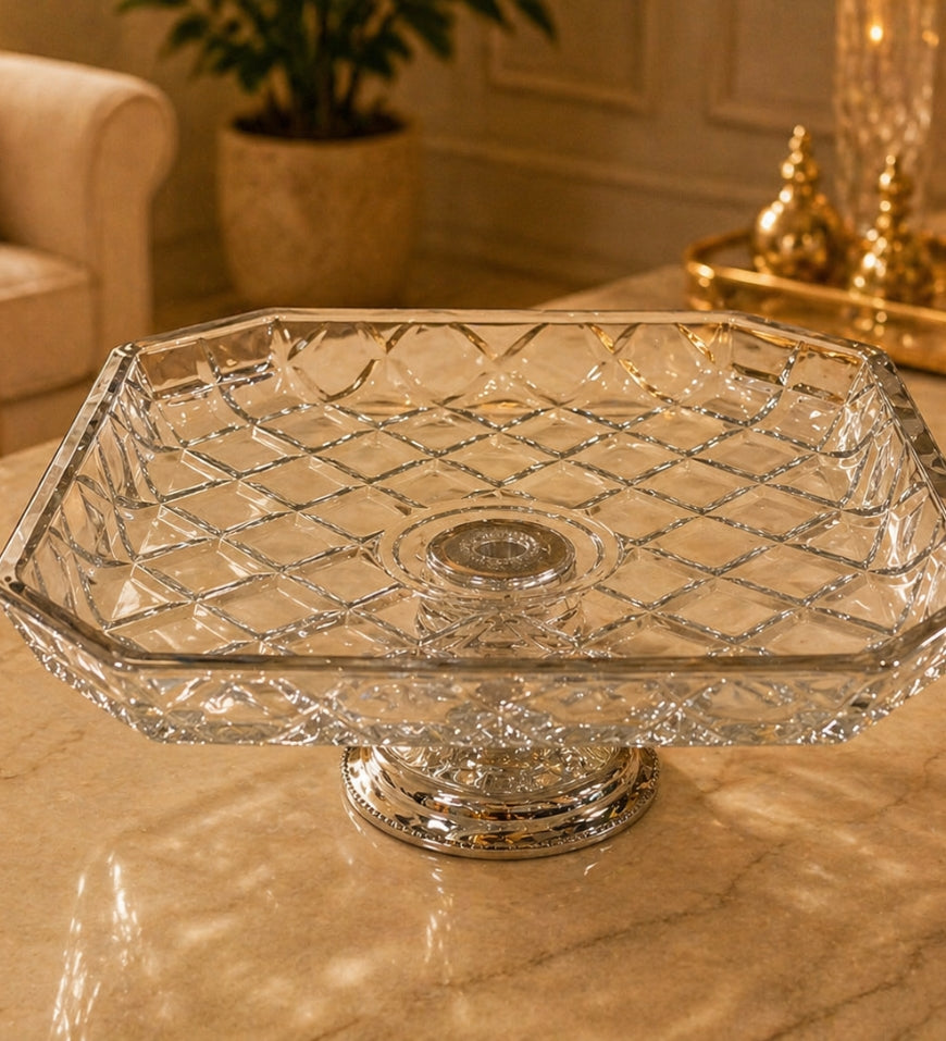 Elegant Glass Cake Stand