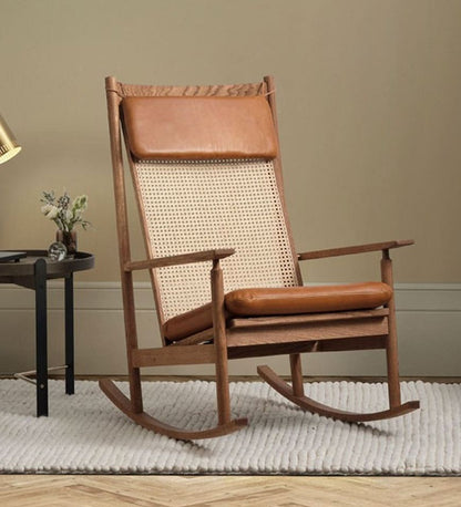 Swing Rocking Chair Leather
