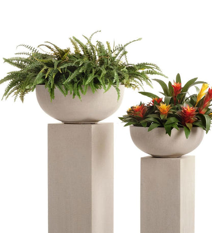 Outdoor Gray Metal Planter
