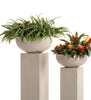 Outdoor Gray Metal Planter