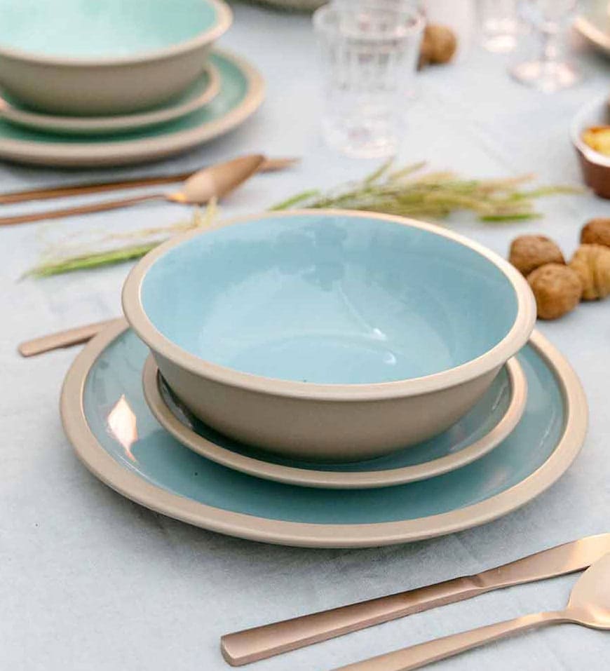 Dinnerware Set Colored Plates Full