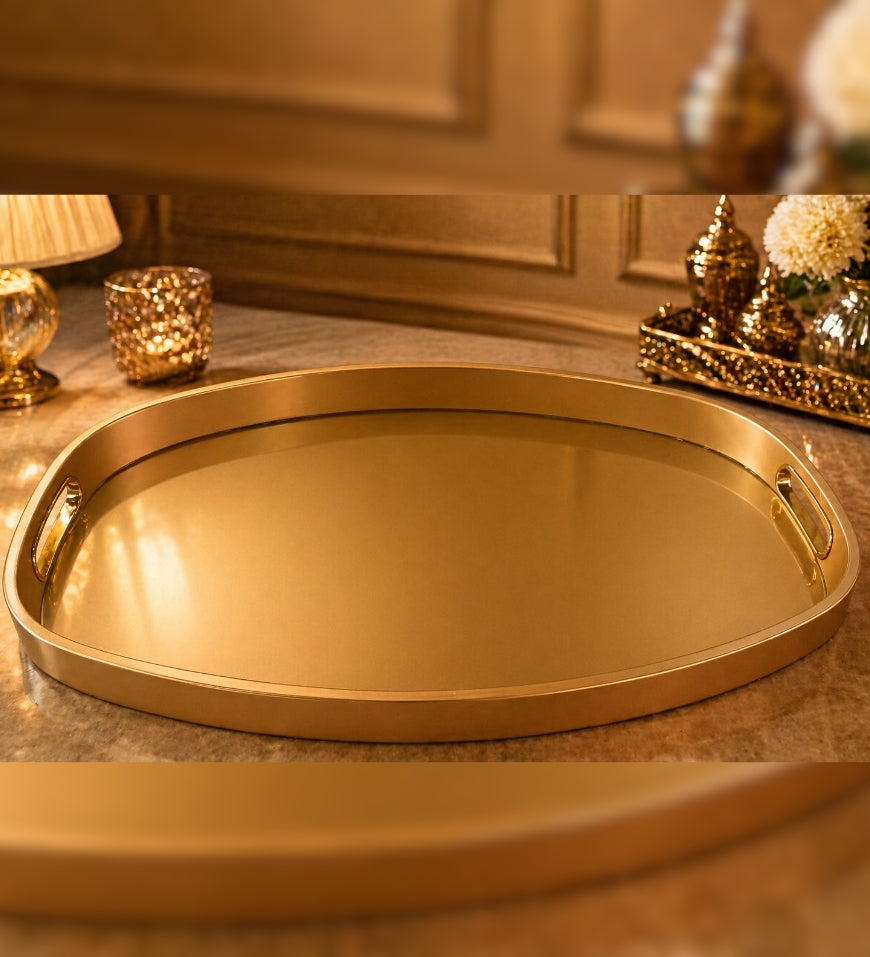 Luxury Big Golden Tray