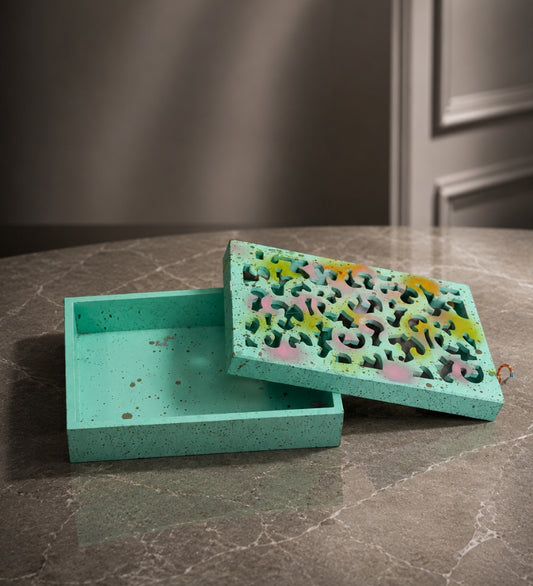 Luxury Green Wooden Box