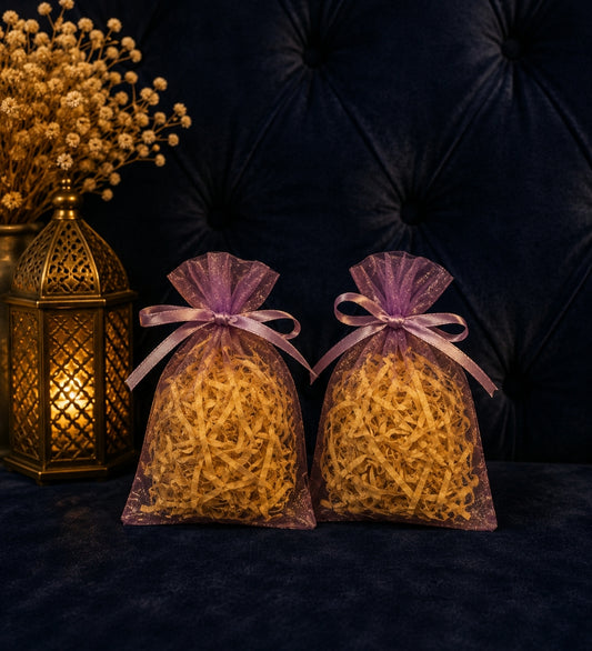 Small Lavender Organza Potli Bag