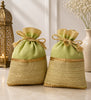 Green Jute Potli Bag