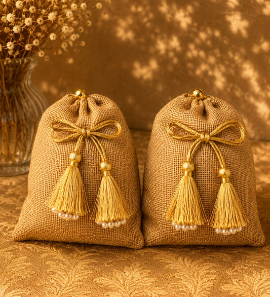 Plain Jute Potli Bag