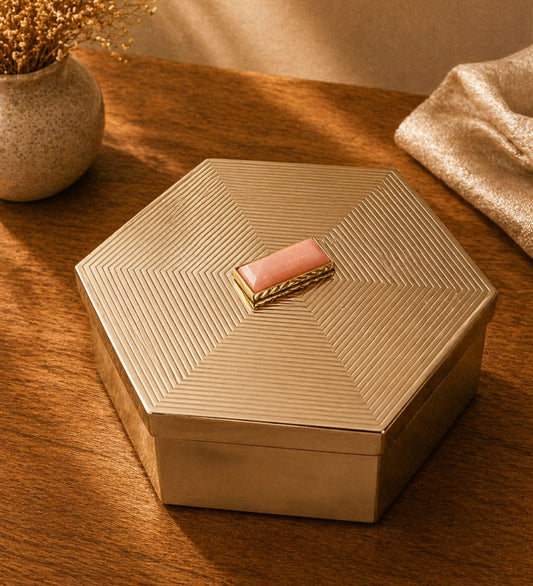 Metal Hexagon Gift Box