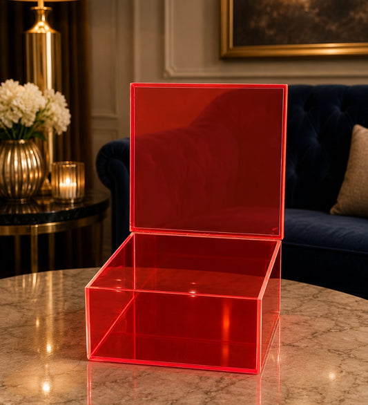 Acrylic Red Gift Box
