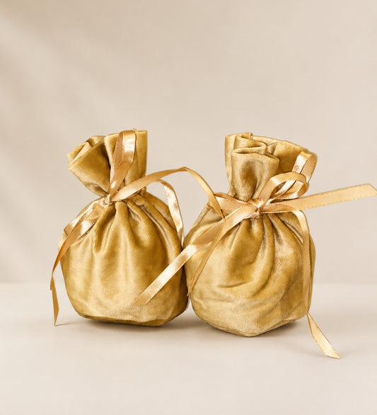 Small Suede Potli Bag