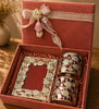 Velvet Pink Gift Box with 2 Jars & Decorative Frame
