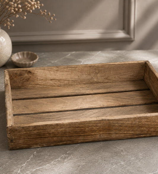 Classic Wooden Rectangular Serving Platter