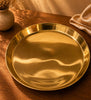 Royal Golden Metal Thaal Platter