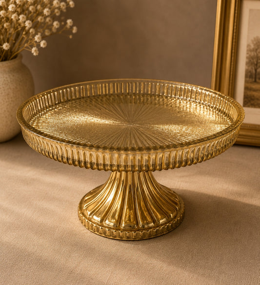Crystal Glass Cake Stand