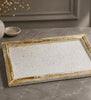 Elegant White Wooden Serving Tray