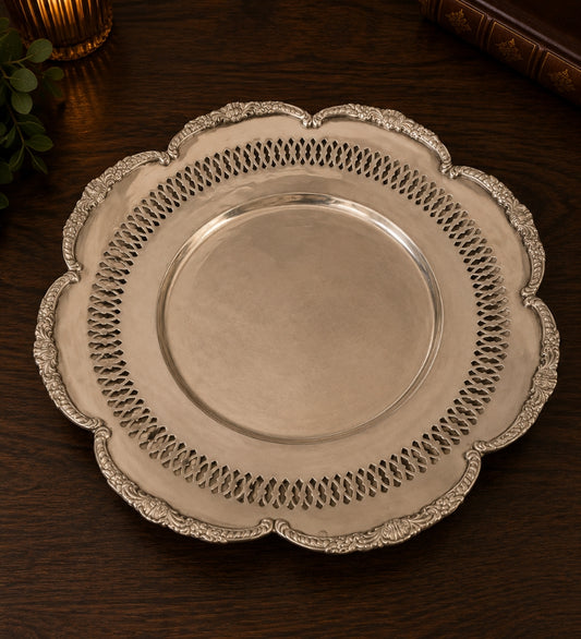 Silver-Plated Brass Luxury Platter