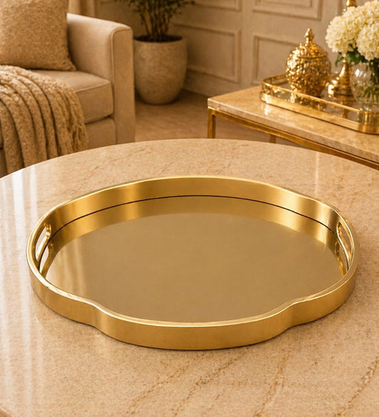 Gold Glass Tray