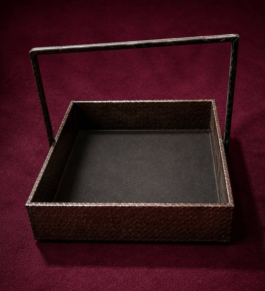 Rustic Brown Wooden Serving Tray