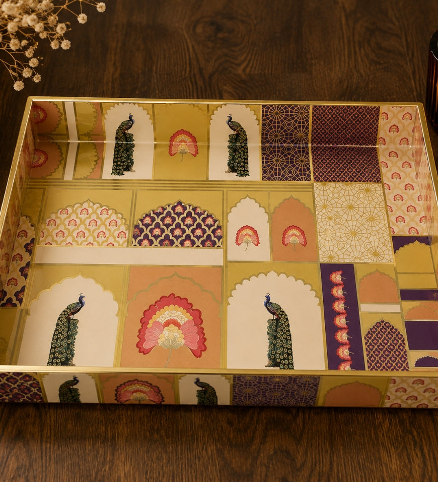 Minimalist Wooden Flat Serving Tray