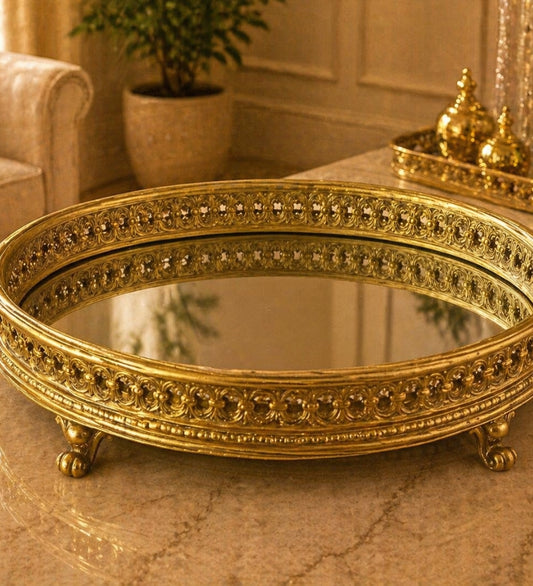 Golden Victorian Tray