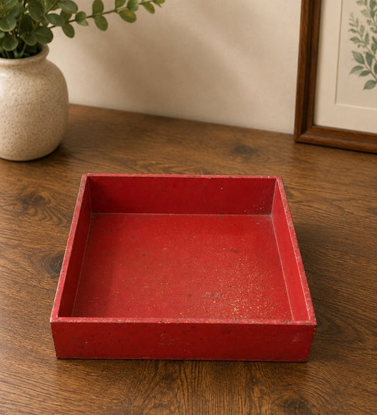 Square Wooden Serving Tray