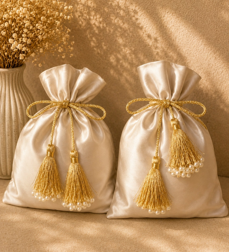 Suede Potli Bag