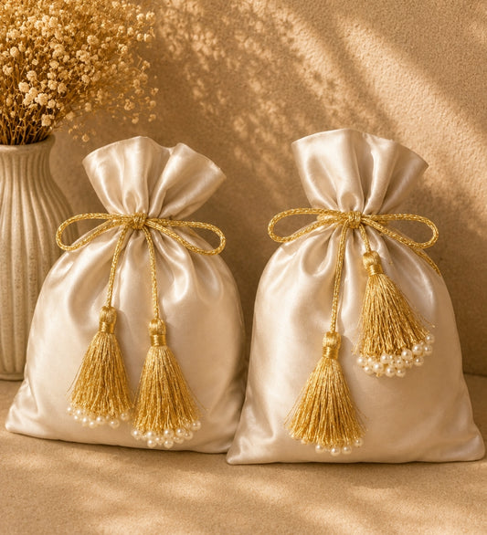 Suede Potli Bag