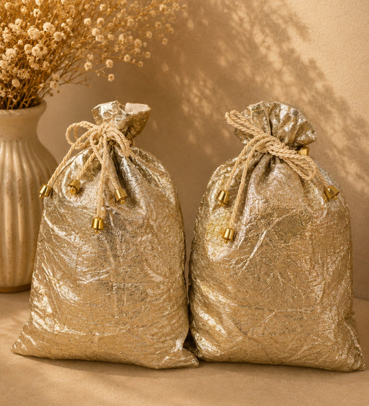 Imported Crinkle Tissue Potli Bag