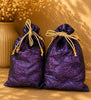 Purple Imported Crinkle Tissue Potli Bag
