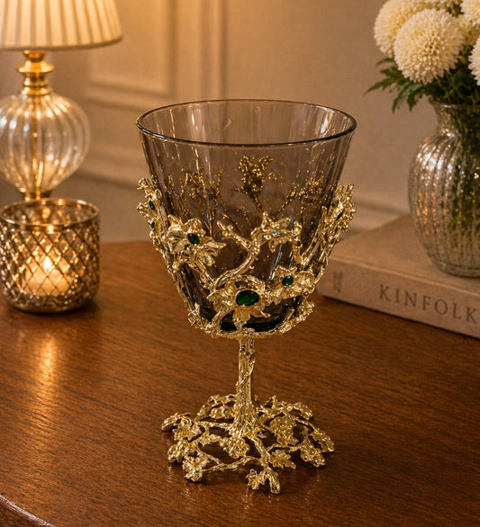 Crystal Glow Glass Candle Stand