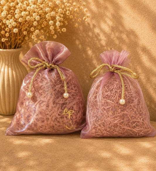 Lavender Organza Potli Bag