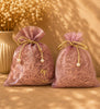 Lavender Organza Potli Bag