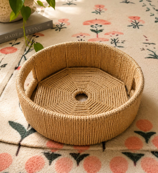 Round Macramé Basket